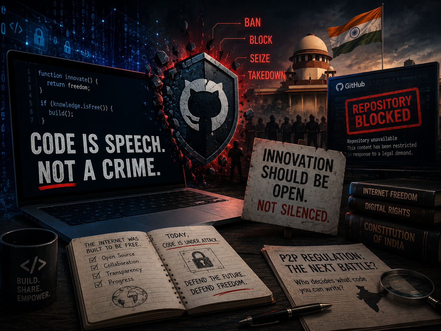 Code as Free Speech: India's Bitchat Crackdown and the Future of P2P Regulation
